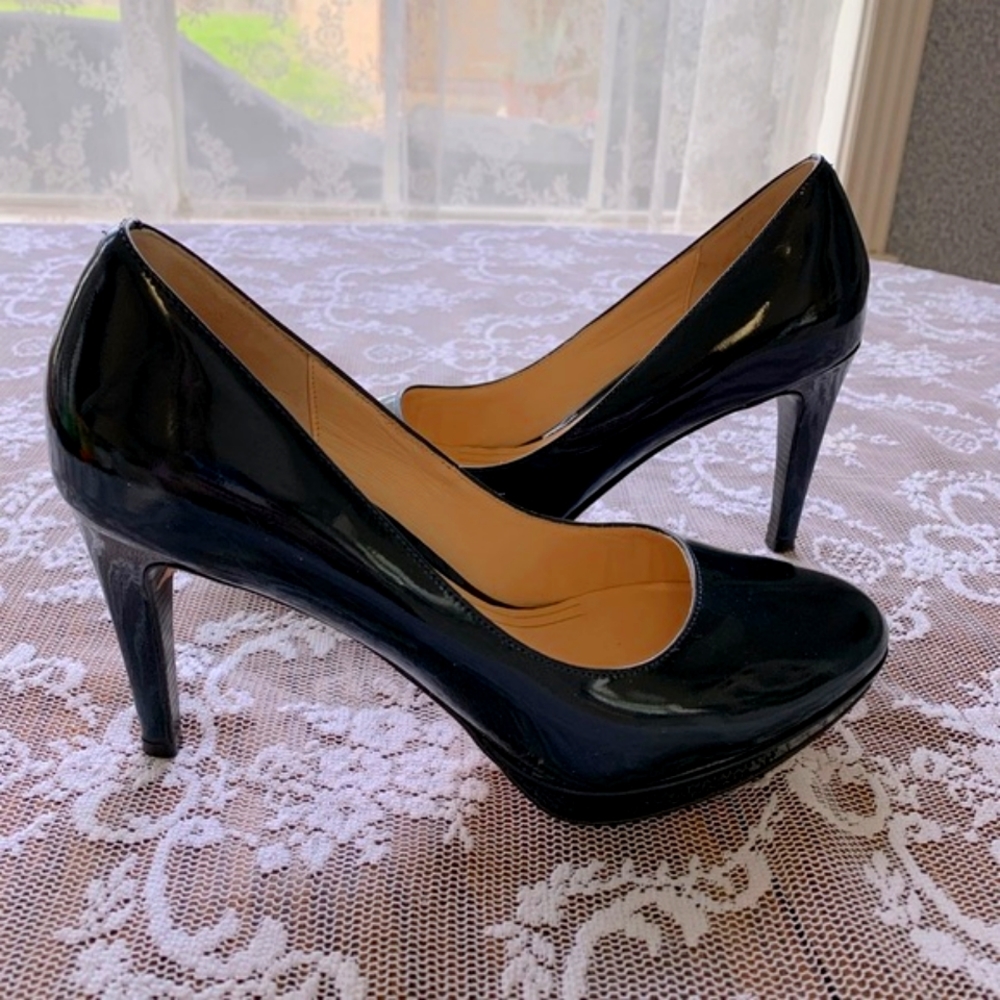 Cole Haan Navy Patent Pump